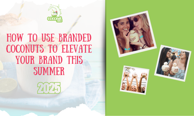 How to Use Branded Coconuts to Elevate Your Brand This Summer